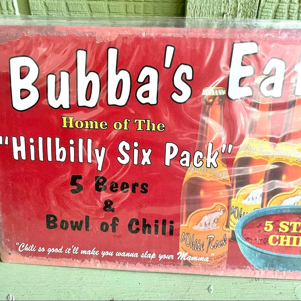 NEW Bubba’s Eatery Metal Sign
